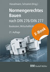 Buchcover Normengerechtes Bauen nach DIN 276/DIN 277 - E-Book (PDF)