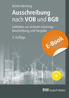 Buchcover Ausschreibung nach VOB und BGB - E-Book (PDF)