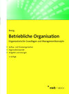 Buchcover Betriebliche Organisation