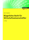 Buchcover Bürgerliches Recht für Wirtschaftswissenschaftler