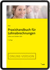 Buchcover Praxishandbuch für Lohnabrechnungen