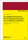 Buchcover Grundlegende Reformen für Personengesellschaften durch KöMoG und MoPeG