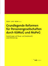 Buchcover Grundlegende Reformen für Personengesellschaften durch KöMoG und MoPeG