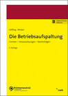 Buchcover Die Betriebsaufspaltung