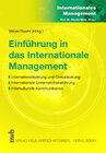 Buchcover Einführung in das Internationale Management
