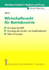 Buchcover Wirtschaftsrecht für Betriebswirte