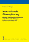 Buchcover Internationale Steuerplanung