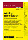 Buchcover Wichtige Steuergesetze