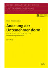 Buchcover Änderung der Unternehmensform