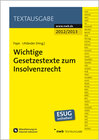 Buchcover Wichtige Gesetzestexte zum Insolvenzrecht