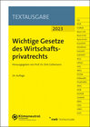 Buchcover Wichtige Gesetze des Wirtschaftsprivatrechts