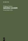 Buchcover Georg Kaiser