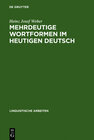 Buchcover Mehrdeutige Wortformen im heutigen Deutsch