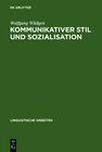 Buchcover Kommunikativer Stil und Sozialisation