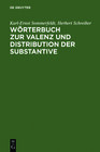 Buchcover Wörterbuch zur Valenz und Distribution der Substantive