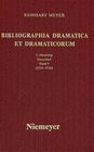 Buchcover Reinhart Meyer: Bibliographia Dramatica et Dramaticorum. Einzelbände 1700-1800 / 1734-1736