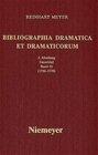 Buchcover Reinhart Meyer: Bibliographia Dramatica et Dramaticorum. Einzelbände 1700-1800 / 1736-1738