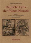 Buchcover Deutsche Lyrik der frühen Neuzeit