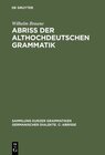Buchcover Abriss der althochdeutschen Grammatik