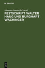 Buchcover Festschrift Walter Haug und Burghart Wachinger