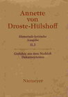 Buchcover Annette von Droste-Hülshoff: Historisch-kritische Ausgabe. Werke. Briefwechsel. Werke / Dokumentation