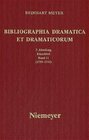 Buchcover Reinhart Meyer: Bibliographia Dramatica et Dramaticorum. Einzelbände 1700-1800 / 1739-1741