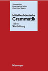 Buchcover Mittelhochdeutsche Grammatik / Wortbildung