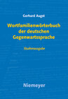 Buchcover Wortfamilienwörterbuch der deutschen Gegenwartssprache