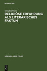 Buchcover Religiöse Erfahrung als literarisches Faktum