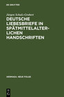 Buchcover Deutsche Liebesbriefe in spätmittelalterlichen Handschriften