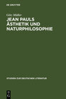 Buchcover Jean Pauls Ästhetik und Naturphilosophie
