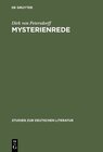 Buchcover Mysterienrede