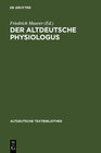 Buchcover Der altdeutsche Physiologus