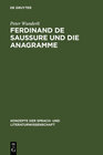 Buchcover Ferdinand de Saussure und die Anagramme