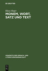 Buchcover Monem, Wort, Satz und Text