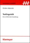 Buchcover Textlinguistik