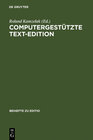 Buchcover Computergestützte Text-Edition