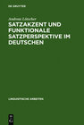 Buchcover Satzakzent und Funktionale Satzperspektive im Deutschen