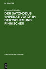 Buchcover Der Satzmodus 'Imperativsatz' im Deutschen und Finnischen