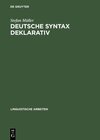 Buchcover Deutsche Syntax deklarativ