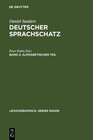 Buchcover Daniel Sanders: Deutscher Sprachschatz / Alphabetischer Teil
