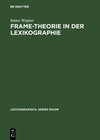 Buchcover Frame-Theorie in der Lexikographie