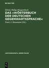 Buchcover Das »Wörterbuch der deutschen Gegenwartssprache«