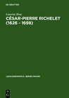 Buchcover César-Pierre Richelet (1626 - 1698)