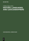Buchcover History, languages, and lexicographers