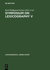 Buchcover Symposium on Lexicography V