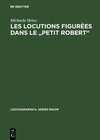 Buchcover Les locutions figurées dans le "Petit Robert"