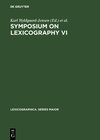 Buchcover Symposium on Lexicography VI