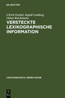 Buchcover Versteckte lexikographische Information