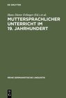 Buchcover Muttersprachlicher Unterricht im 19. Jahrhundert